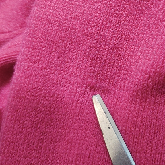 STEPHANIE ROGERS PLUS Bright Pink Mock Turtleneck Acrylic Sweater Size 1X - Picture 12 of 12